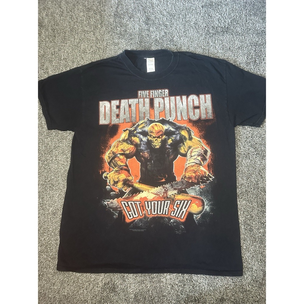 Five Finger Death Punch Got Your Six 2015 Tour T Shirt Men's Large Black 5FDP